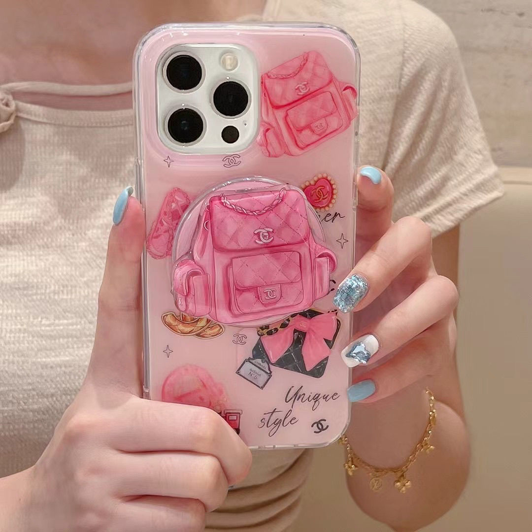 Custodia magnetica per telefono Pink Bags per iPhone
