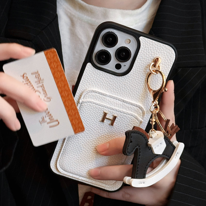 Custodia per telefono con porta carte pendente per iPhone