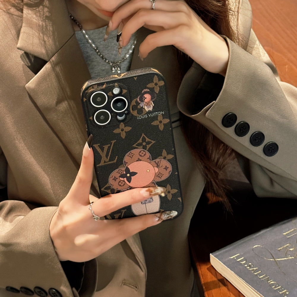 Custodia per telefono con motivo carino per iPhone