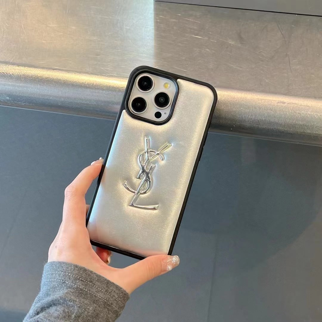 Custodia per telefono con lettere alla moda per iPhone