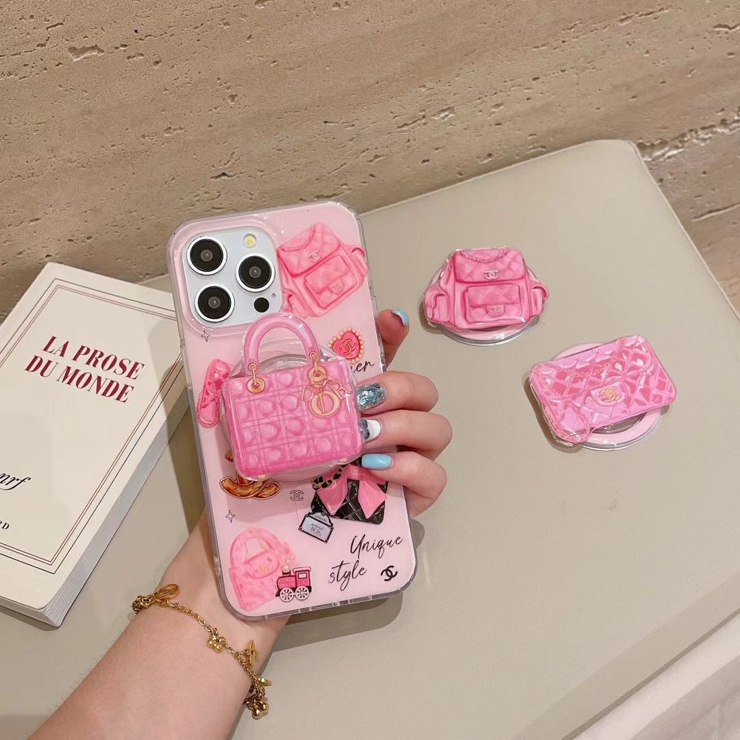 Custodia magnetica per telefono Pink Bags per iPhone