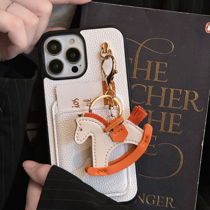 Custodia per telefono con porta carte pendente per iPhone