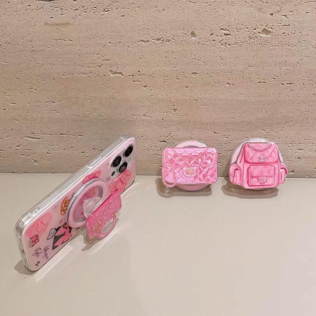 Custodia magnetica per telefono Pink Bags per iPhone