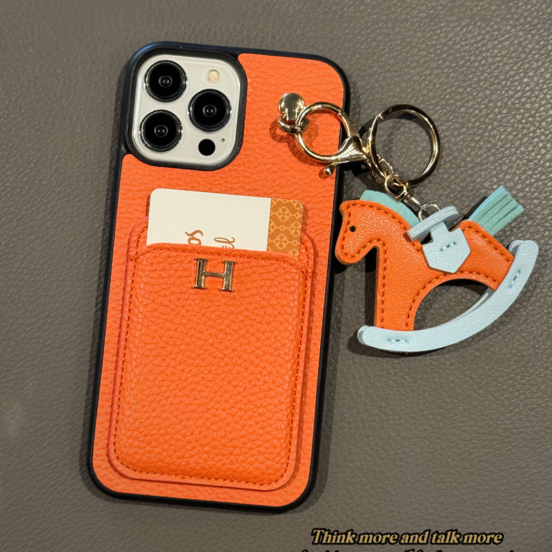 Custodia per telefono con porta carte pendente per iPhone