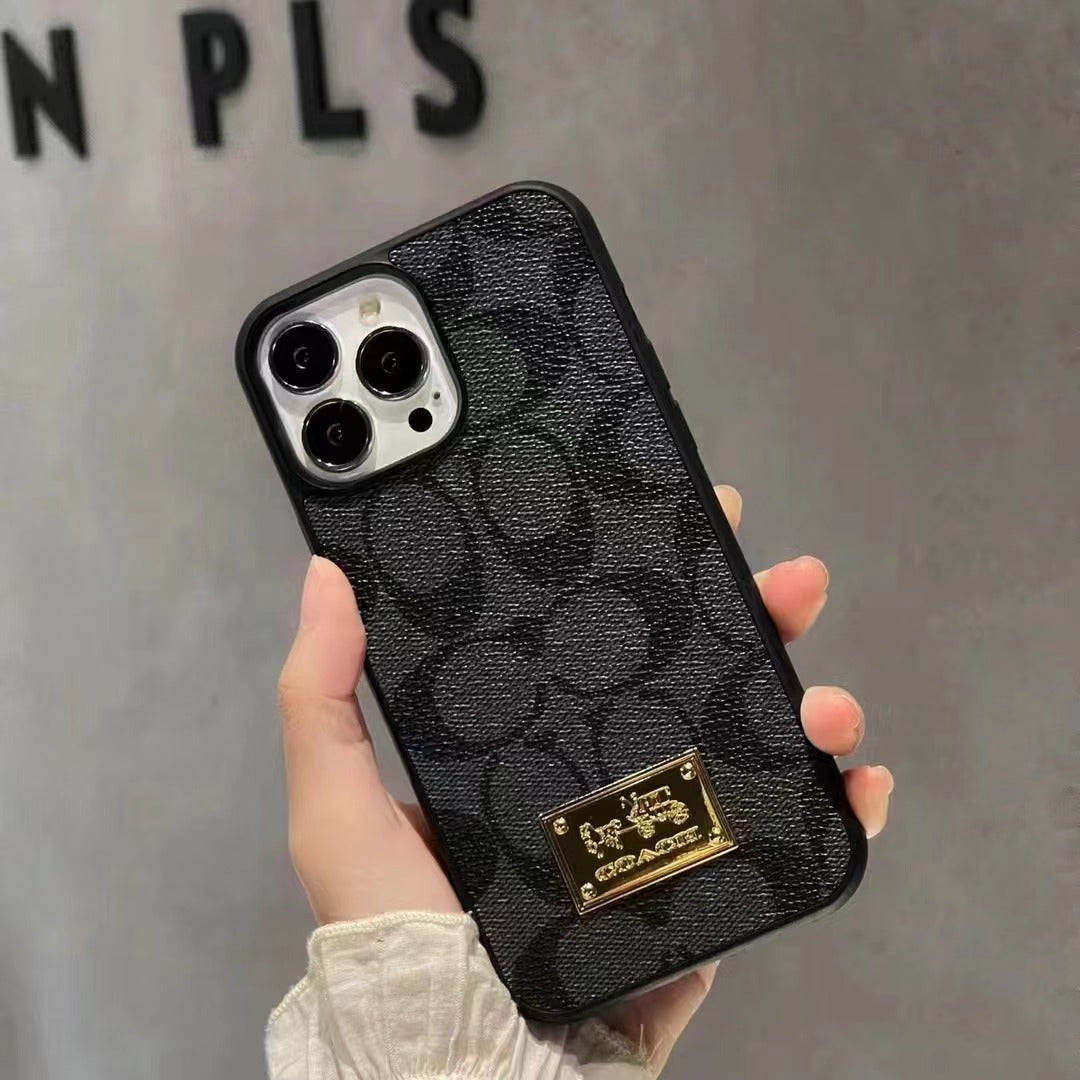 Custodia per telefono con design grigio per iPhone