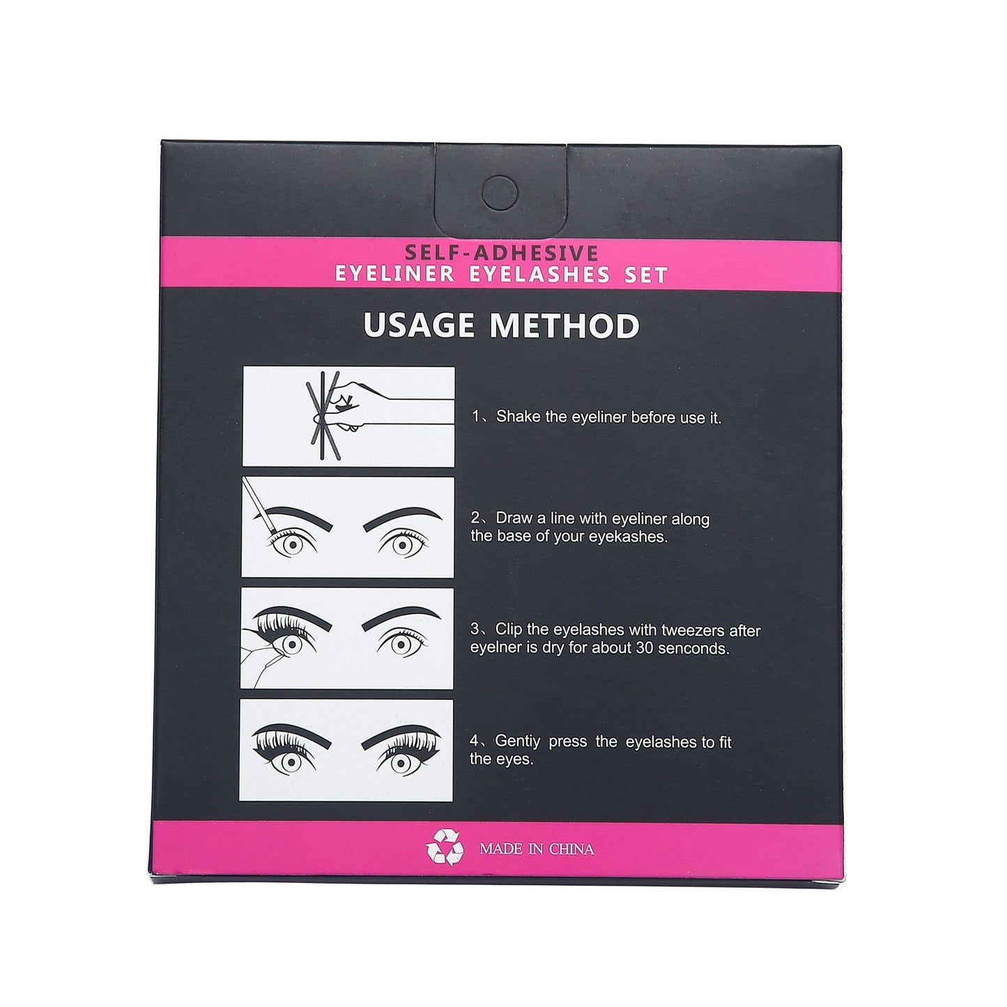 Set di ciglia eyeliner autoadesive