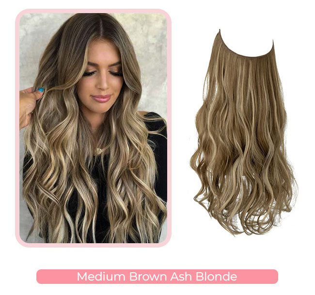 Splendide extension per capelli ondulati con alone