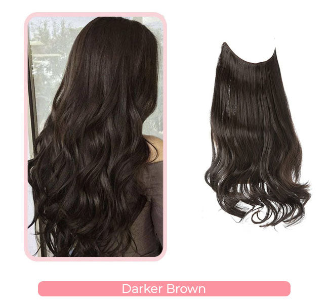 Splendide extension per capelli ondulati con alone