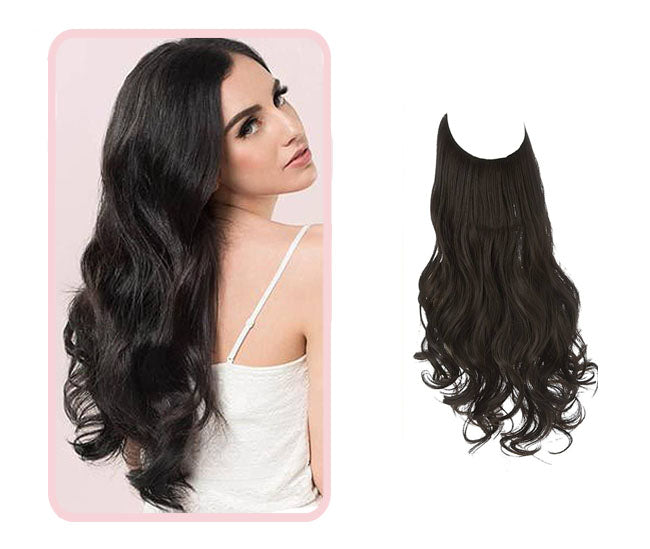 Splendide extension per capelli ondulati con alone