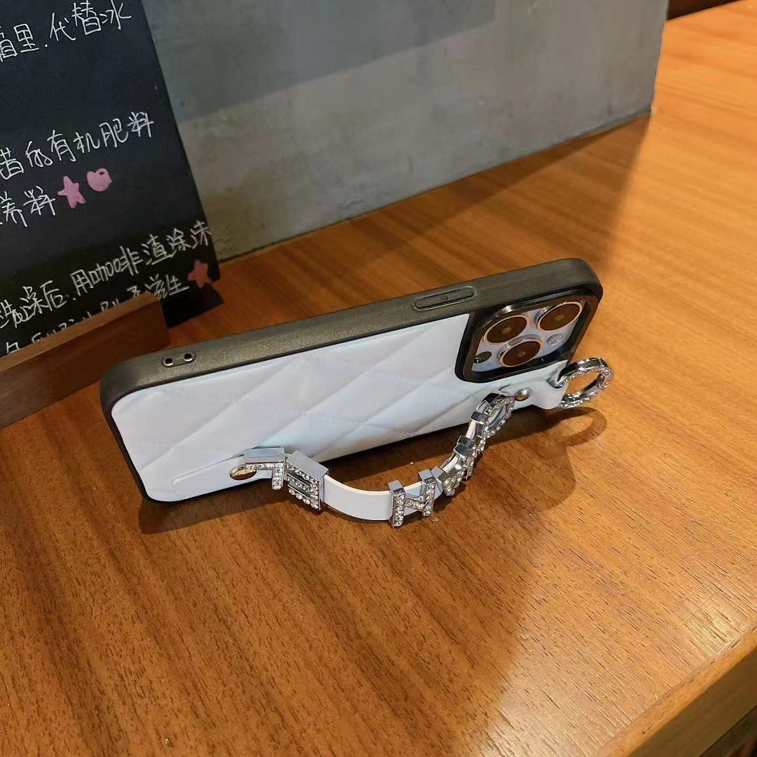 Custodia per telefono con cinturino scintillante per iPhone