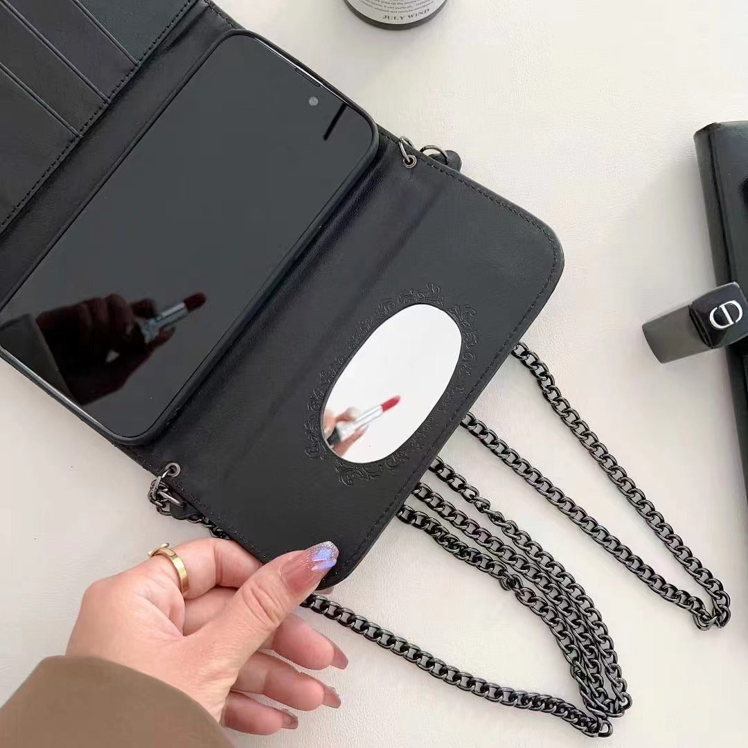 Classic Black Phone Bag For Samsung Galaxy S22U S23U S24U S25U
