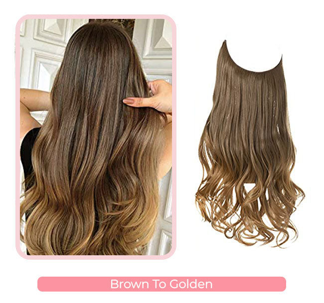 Splendide extension per capelli ondulati con alone