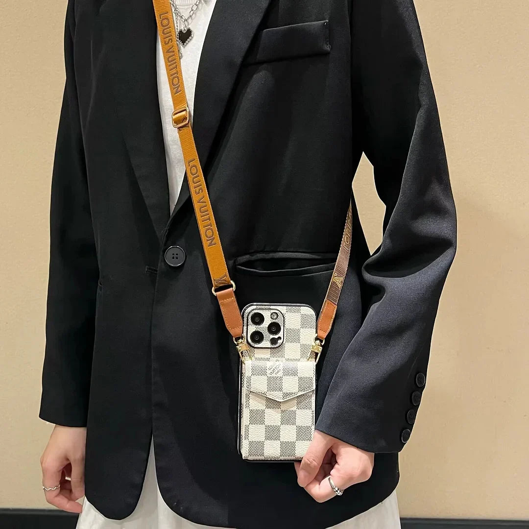 Elegante custodia a tracolla per iPhone