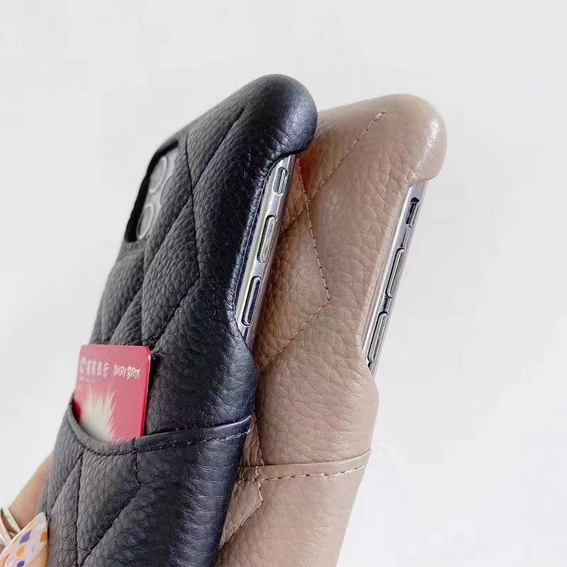 Custodia in pelle fresca per iPhone