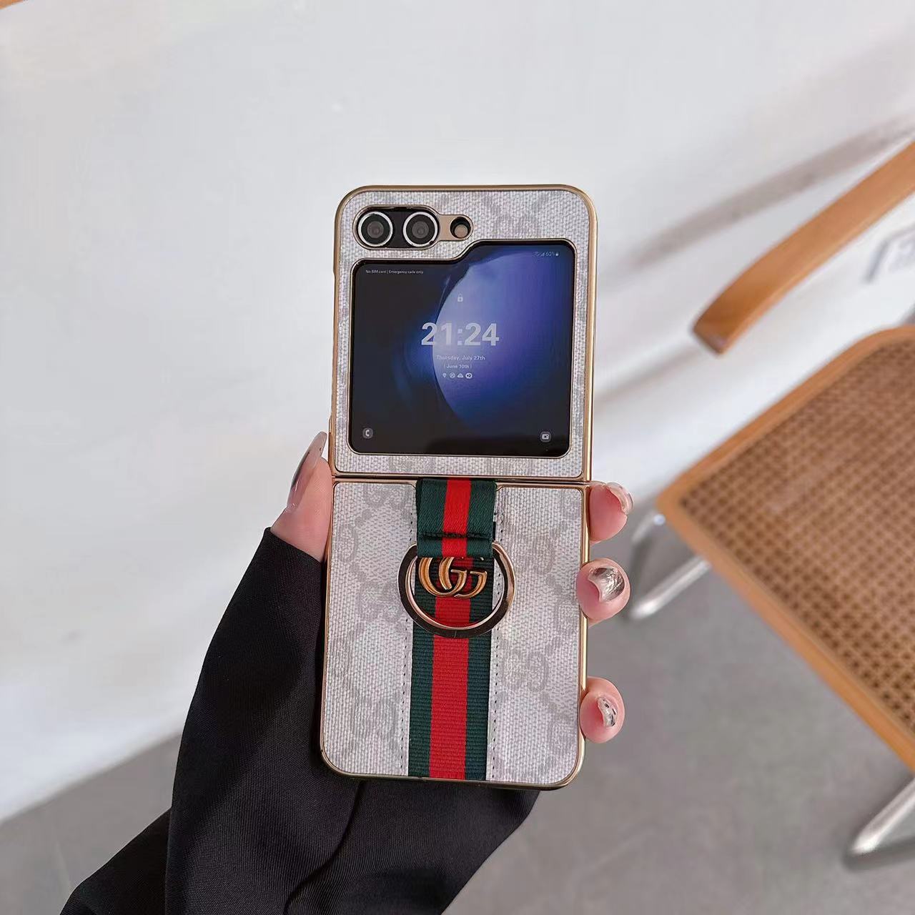 Coque Galaxy grise pour Samsung