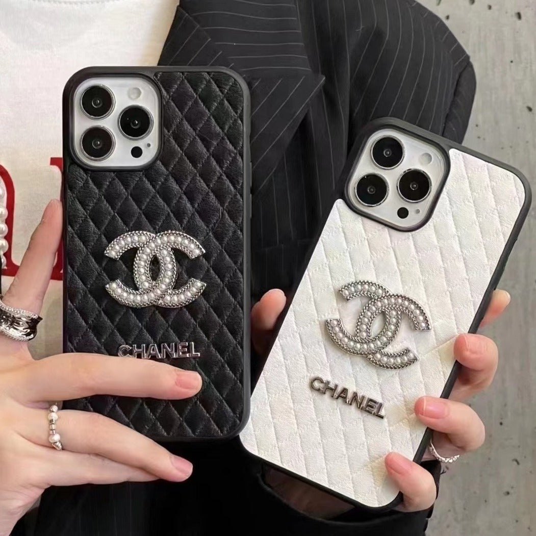 Custodia per telefono in stile intrecciato per iPhone