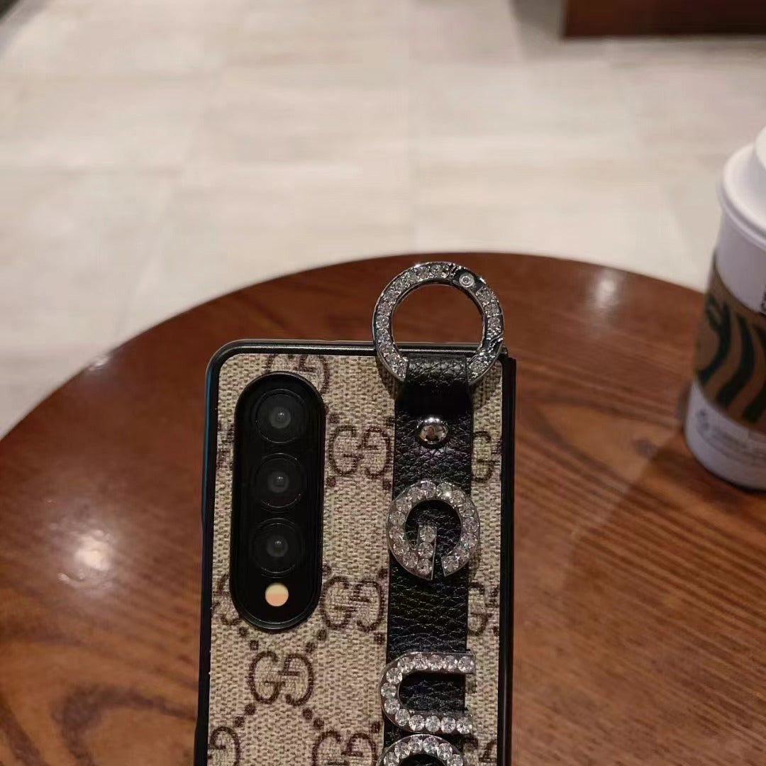 Étui Galaxy noir avec bracelet pour Samsung