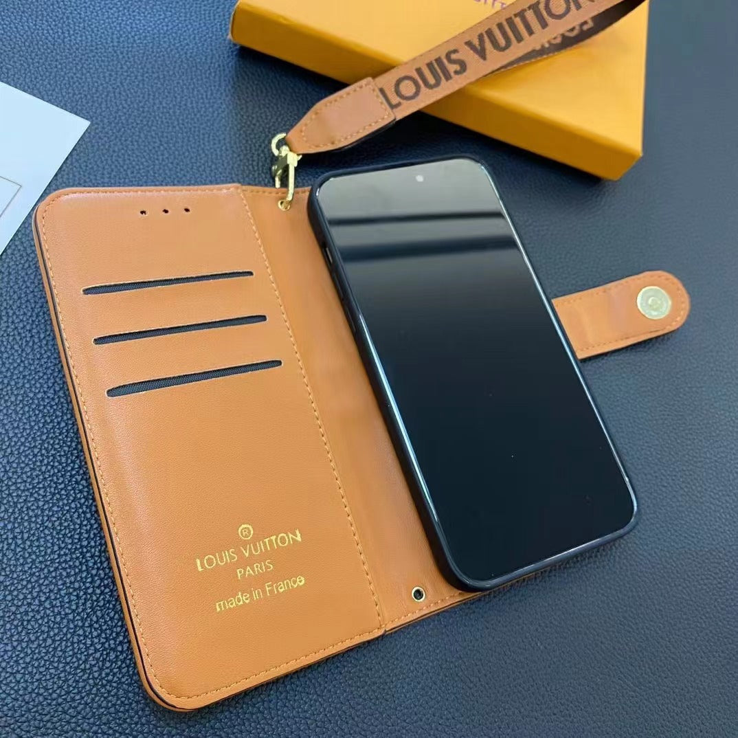 Custodia in pelle alla moda per iPhone (4 colori)