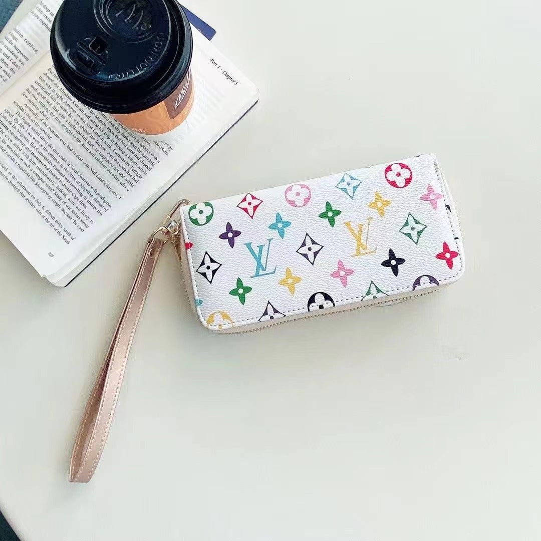 Borsa per telefono con stampa floreale