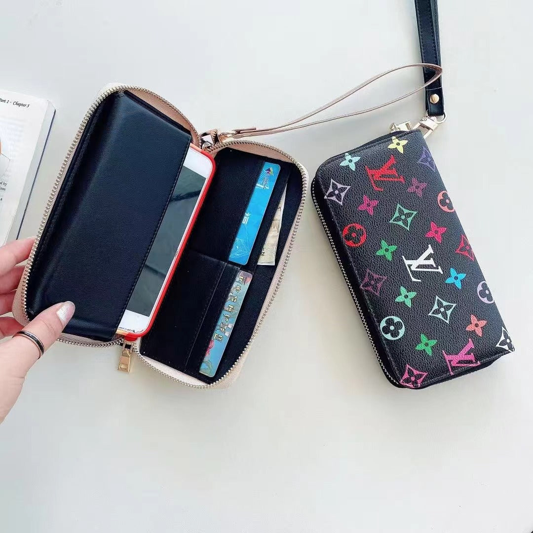 Borsa per telefono con stampa floreale