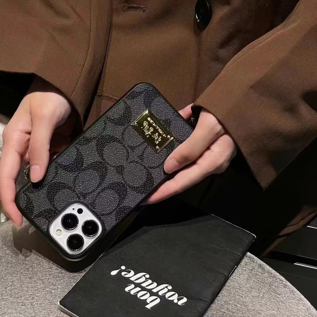 Custodia per telefono con design grigio per iPhone