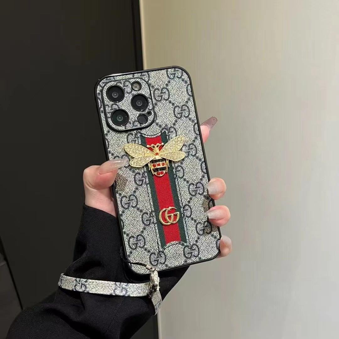 Custodia per telefono con texture ape per iPhone