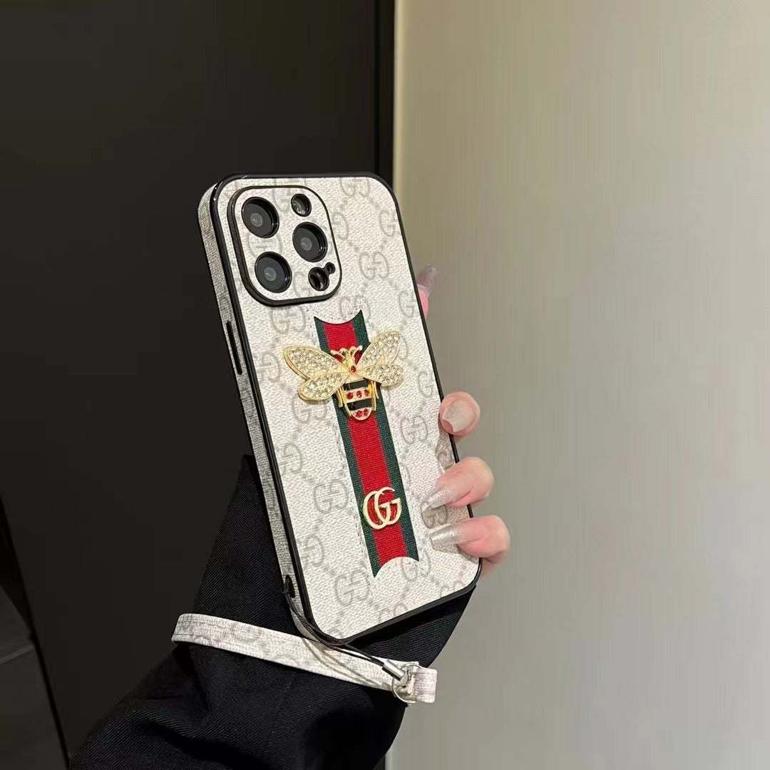 Custodia per telefono con texture ape per iPhone