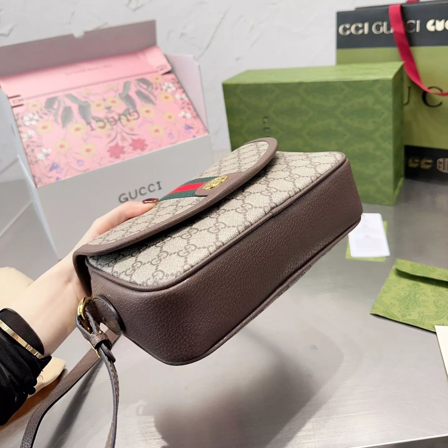 Borsa da sella di grande capacità serie Ophidia