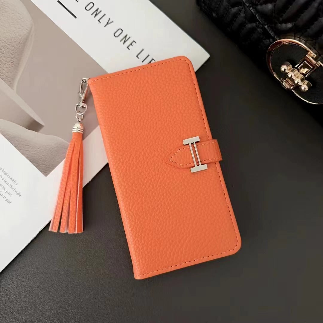 Custodia per telefono in pelle alla moda per iPhone