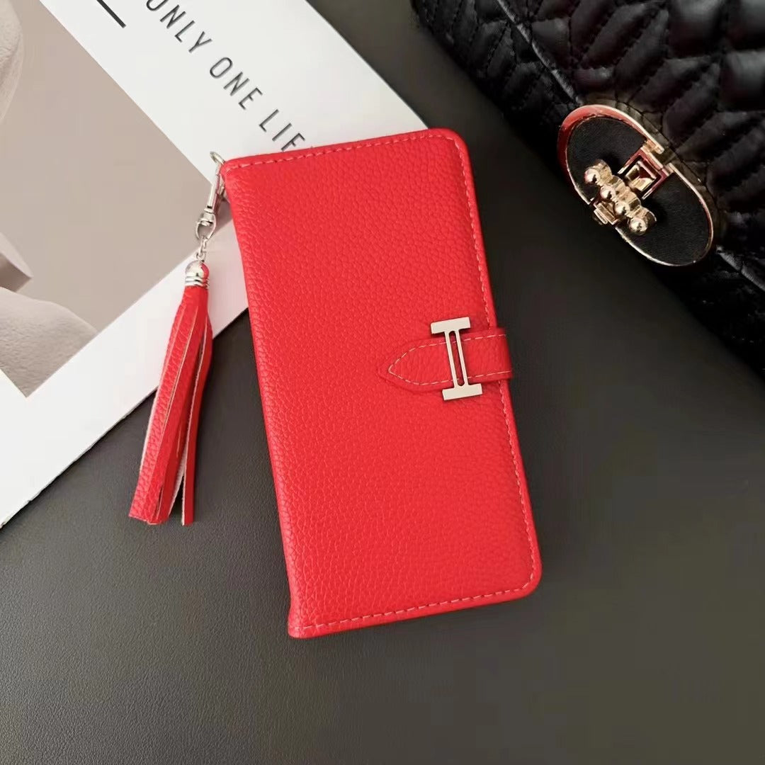 Custodia per telefono in pelle alla moda per iPhone
