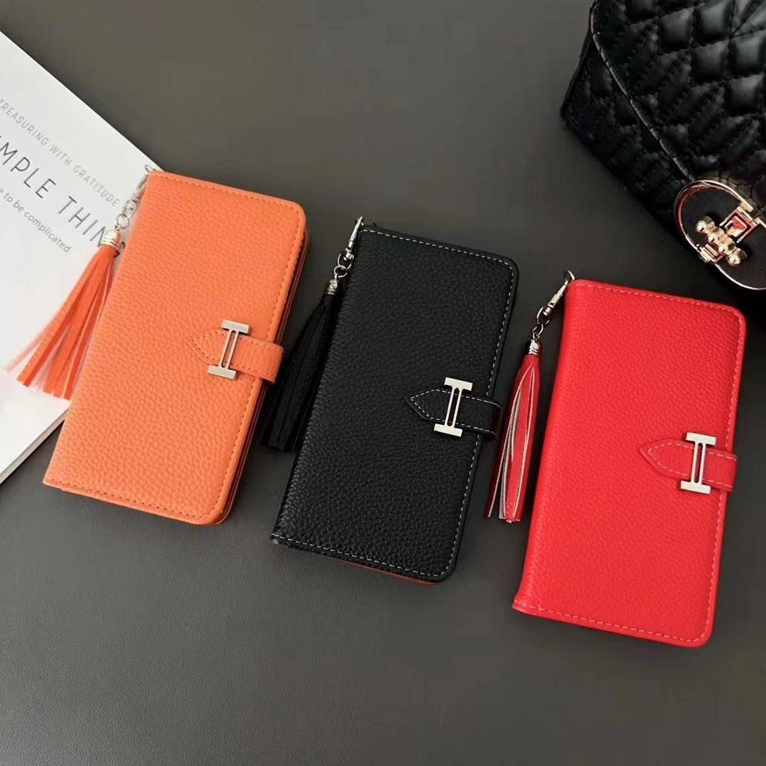 Custodia per telefono in pelle alla moda per iPhone
