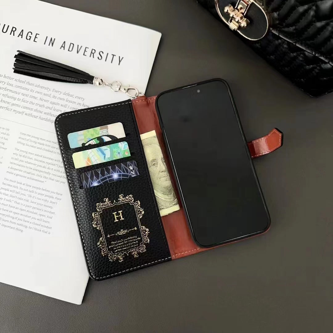 Custodia per telefono in pelle alla moda per iPhone