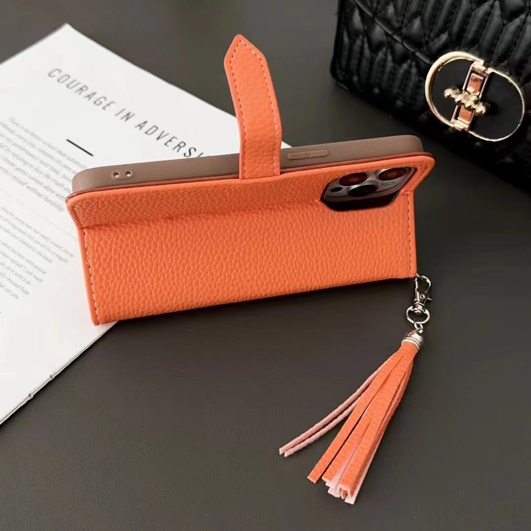 Custodia per telefono in pelle alla moda per iPhone