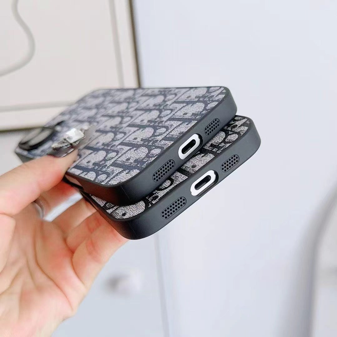 Custodia per telefono con stampa scura per iPhone