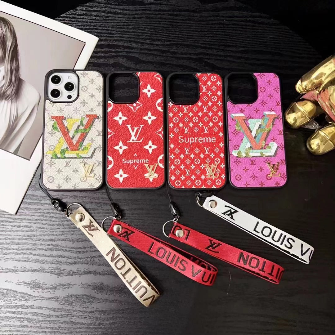 Custodia per telefono con texture alla moda per iPhone