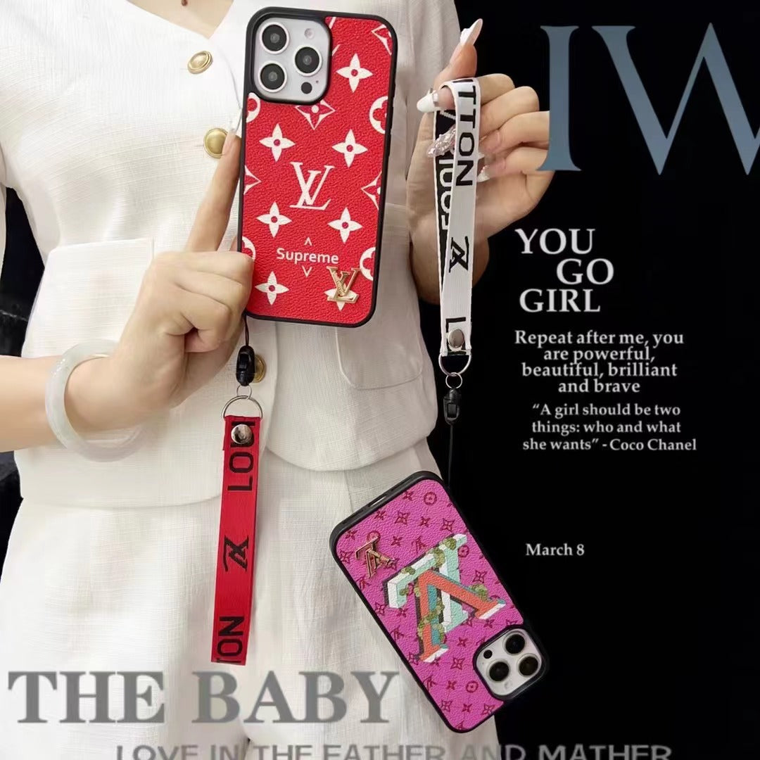 Custodia per telefono con texture alla moda per iPhone