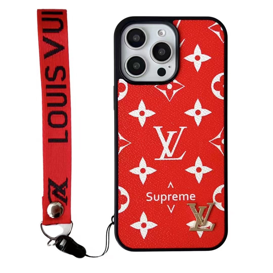 Custodia per telefono con texture alla moda per iPhone