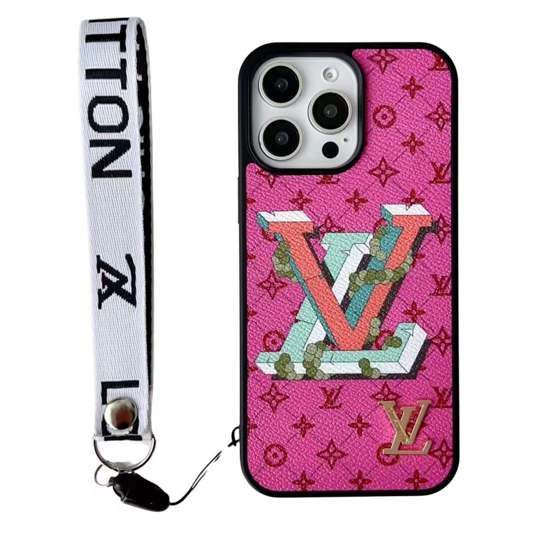 Custodia per telefono con texture alla moda per iPhone