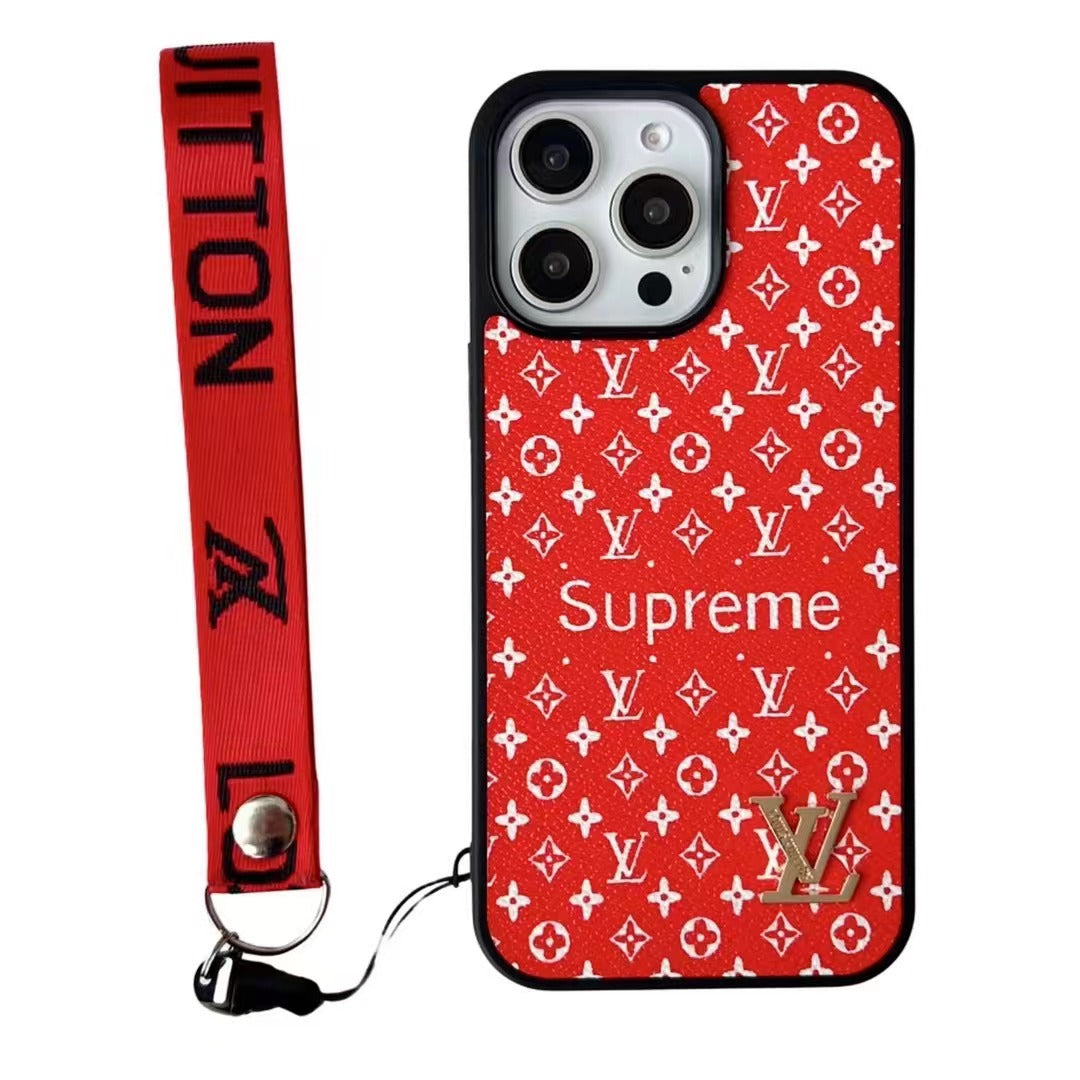 Custodia per telefono con texture alla moda per iPhone