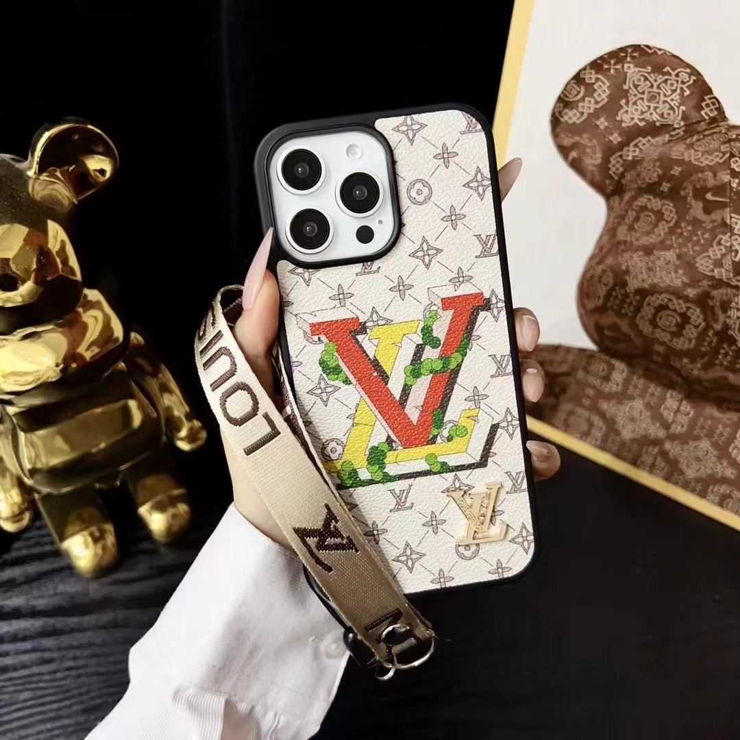Custodia per telefono con texture alla moda per iPhone