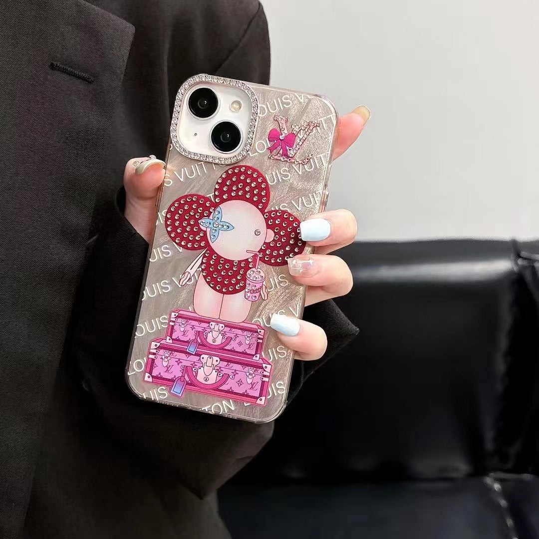 Nuova custodia rosa divertente per iPhone