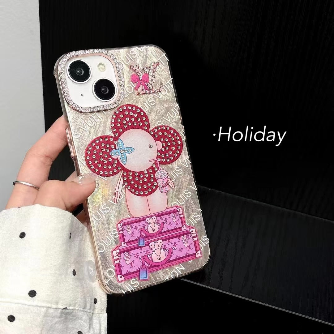 Nuova custodia rosa divertente per iPhone