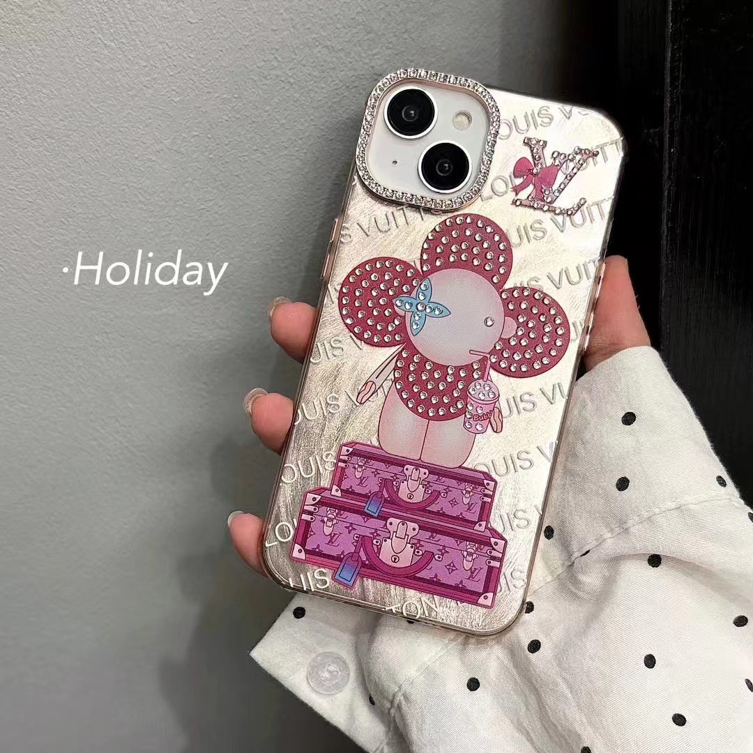 Nuova custodia rosa divertente per iPhone