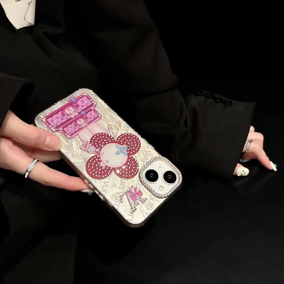 Nuova custodia rosa divertente per iPhone