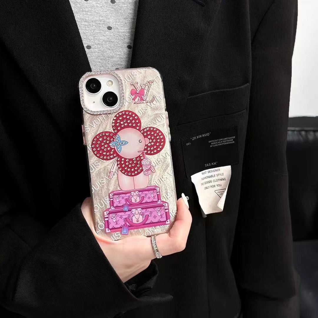 Nuova custodia rosa divertente per iPhone