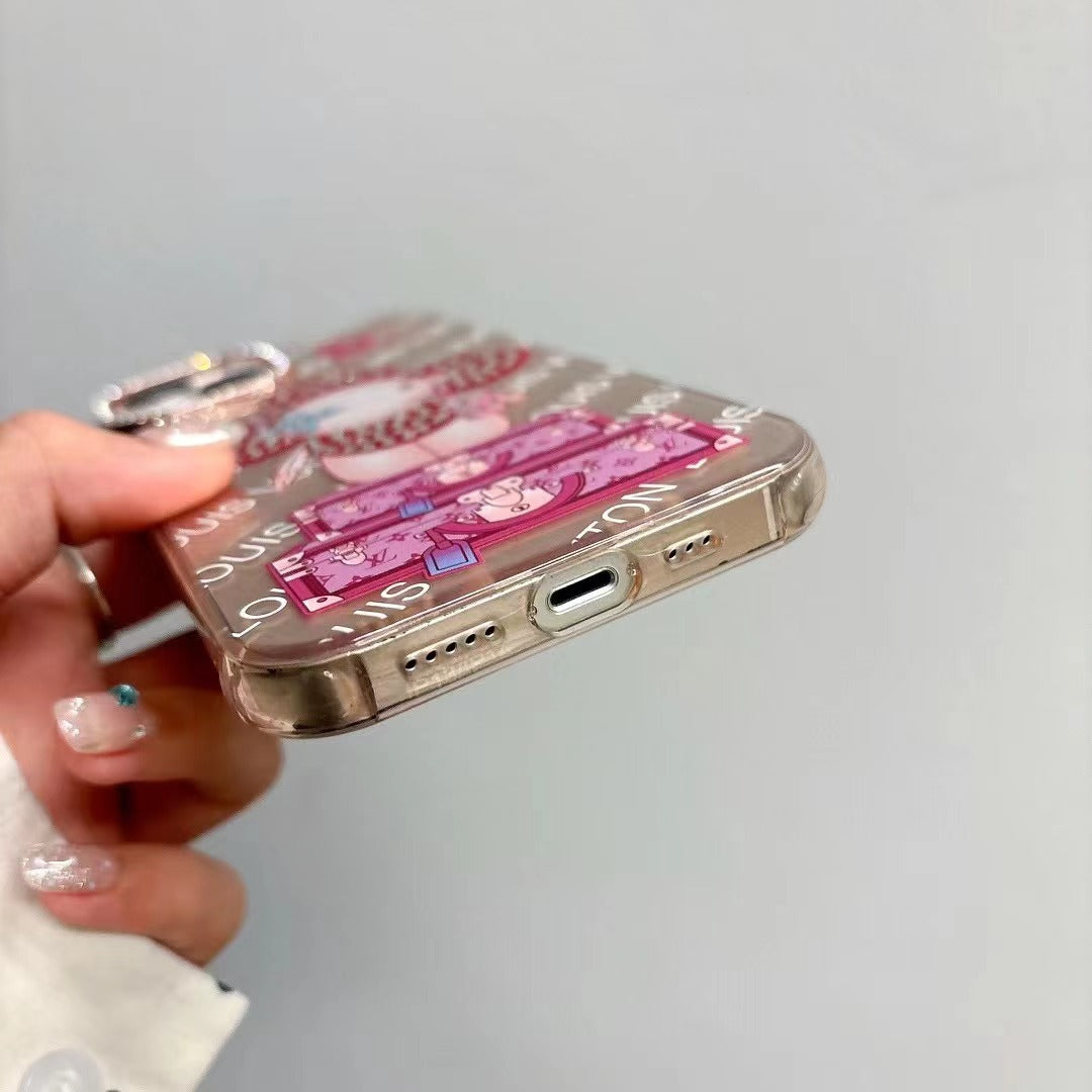 Nuova custodia rosa divertente per iPhone