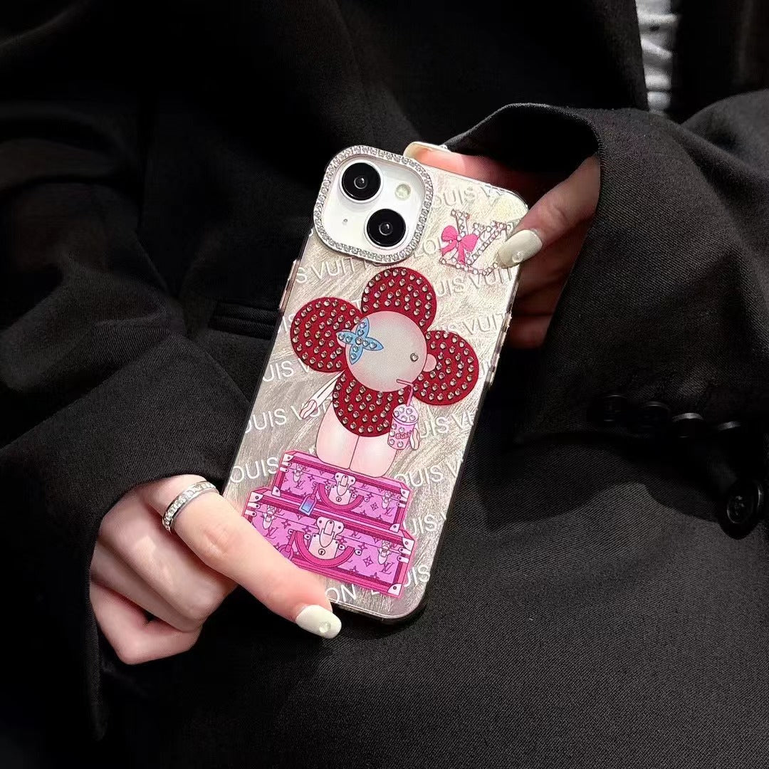 Nuova custodia rosa divertente per iPhone