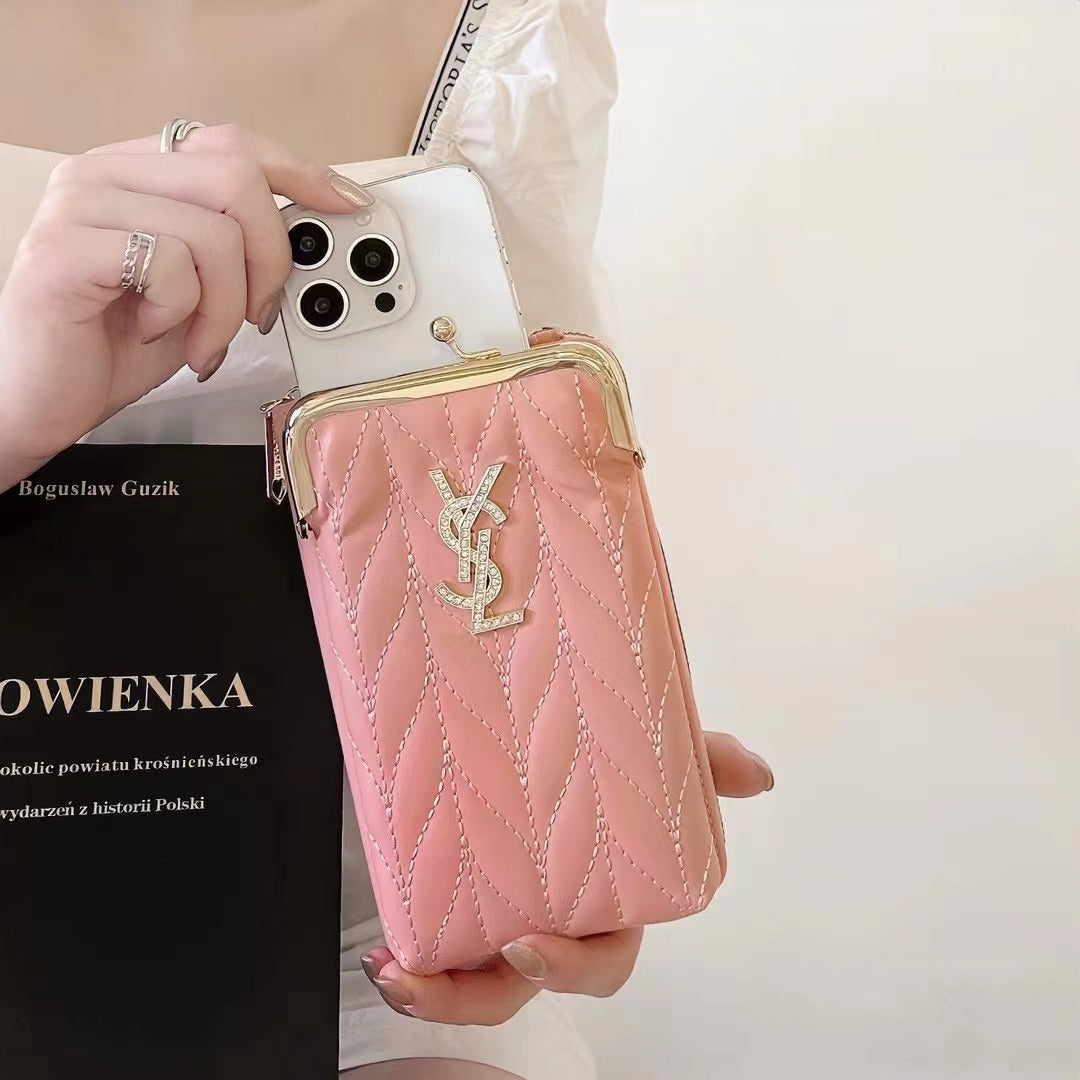 Borsa per telefono con ciondolo scintillante