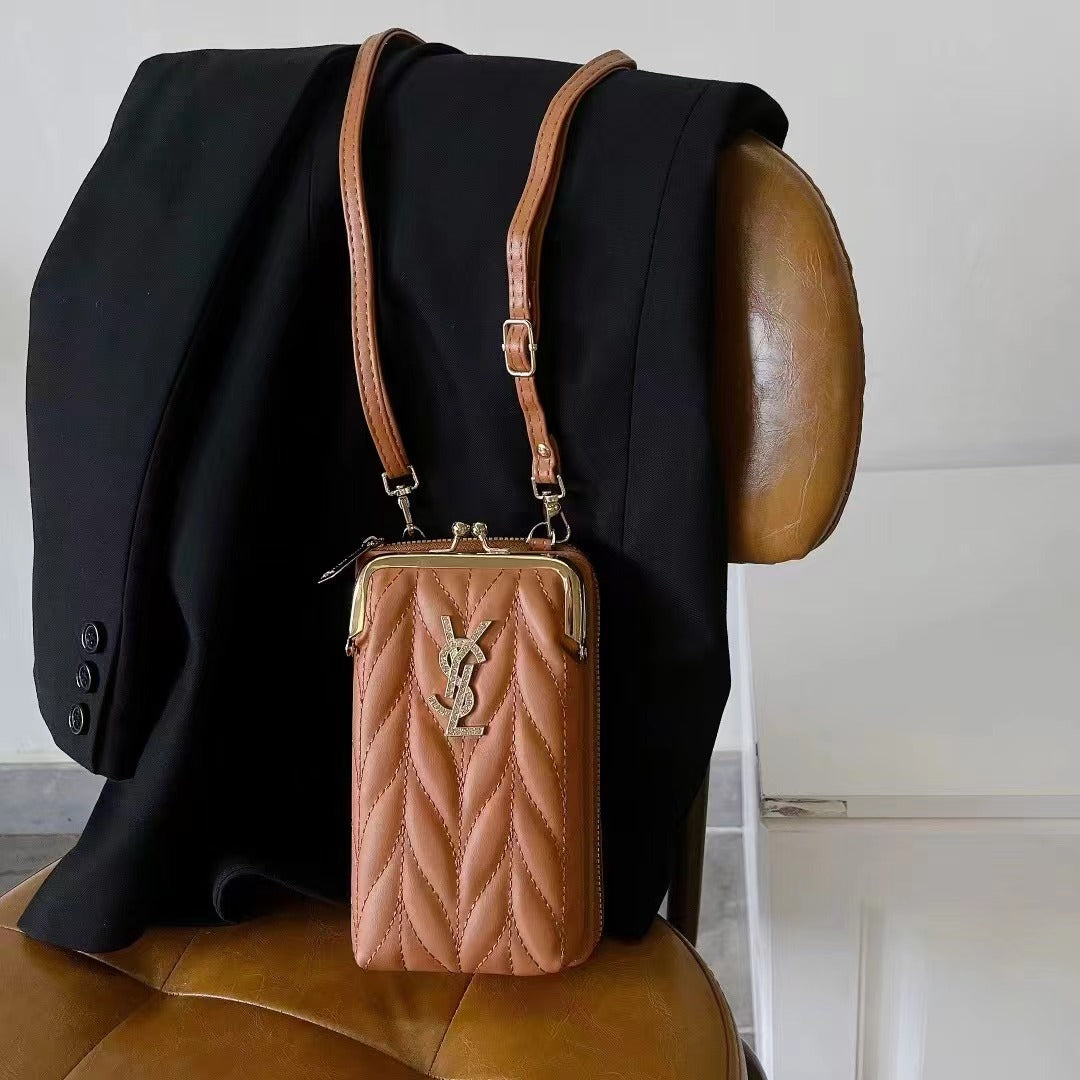 Borsa per telefono con ciondolo scintillante