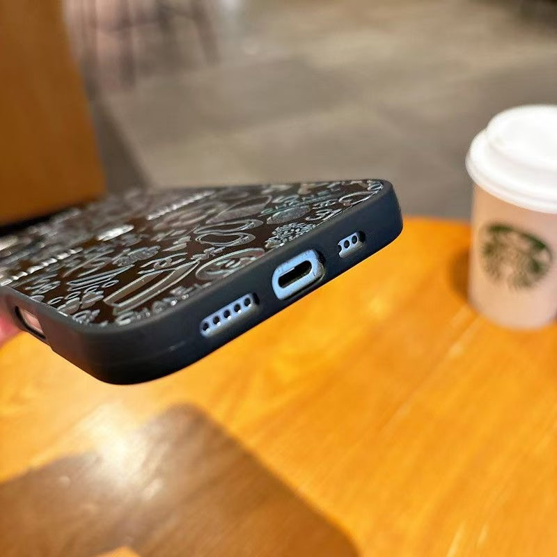 Custodia per telefono con effetto specchio per iPhone
